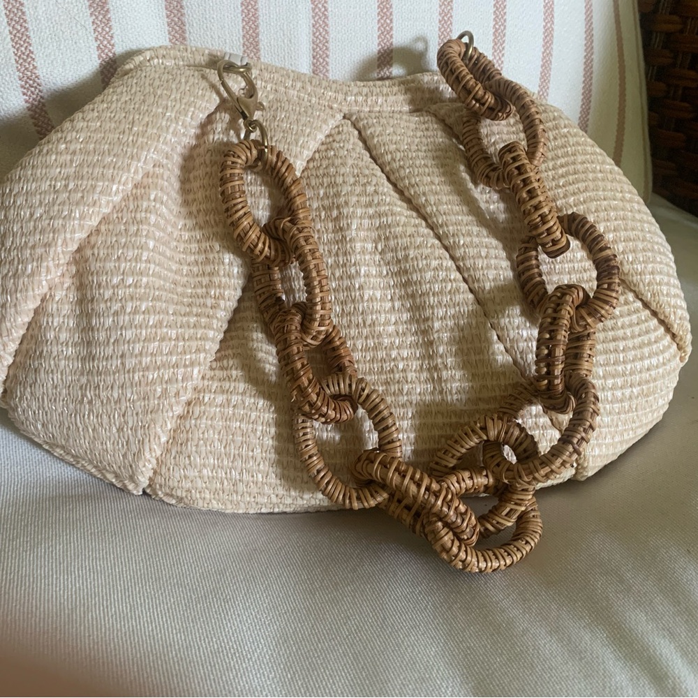 ZARA Convertible-3 bags in 1! Cream Textured Fabric